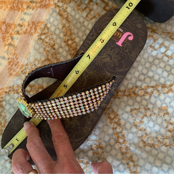 Justin Ladies Platform Flip Flop Sandals - Picture 12 of 14